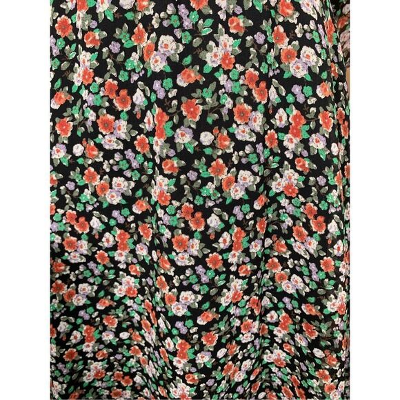 Rebecca Minkoff Ali‎ Women's Black Floral Print Short Sleeve Dress Size 0… - Picture 7 of 12